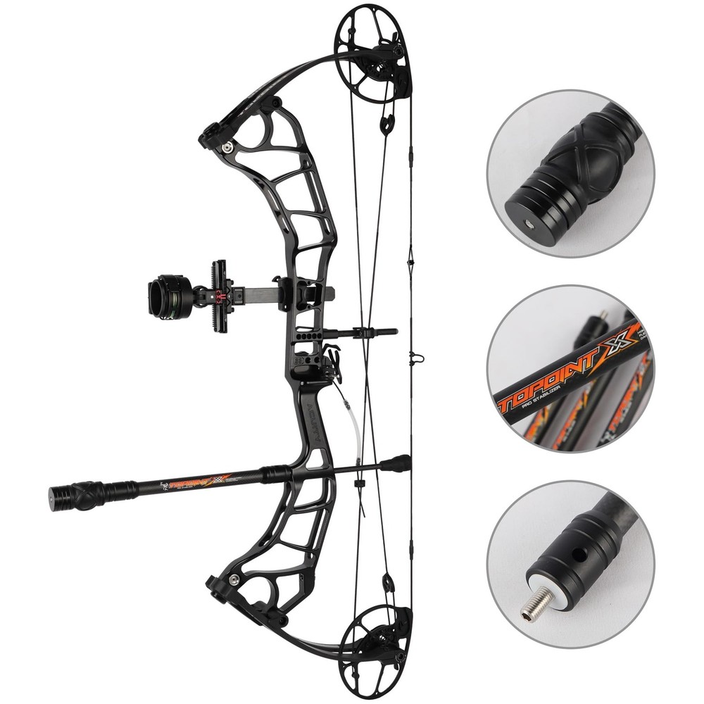 Archery Bow Stabilizer for Compound Bow 8" 10" 12" 15" Rear Bow Stabilizer Mo...