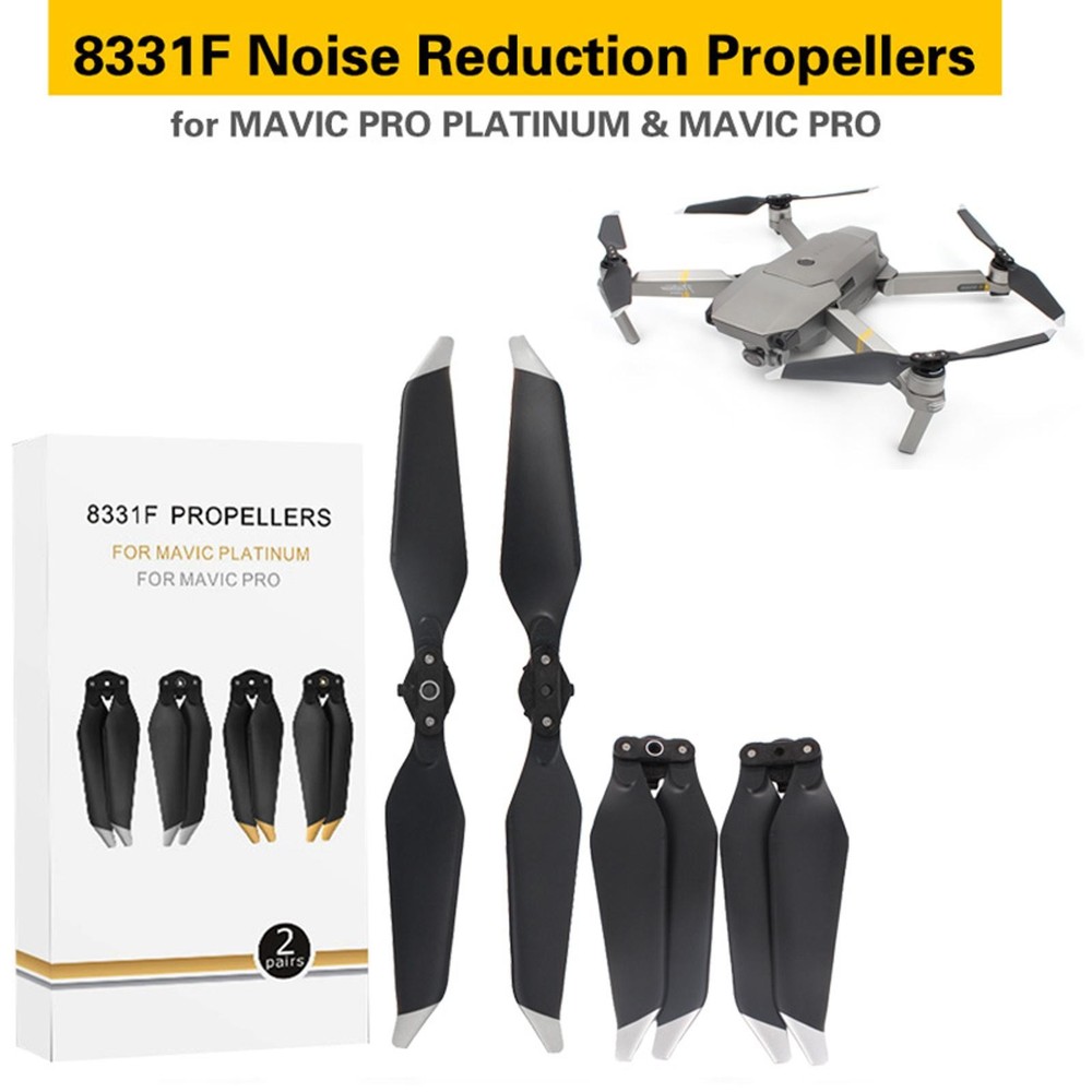 4Pack Low-Noise Quick-Release 8331F Propellers Blades For DJI Mavic PRO Platinum
