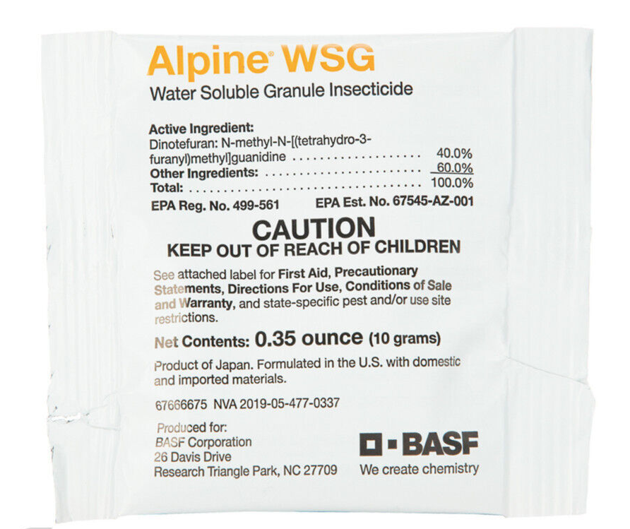 2 Packets Alpine WSG Water Soluble Granule Insecticide Kill Ant roach ~ 20 Gram