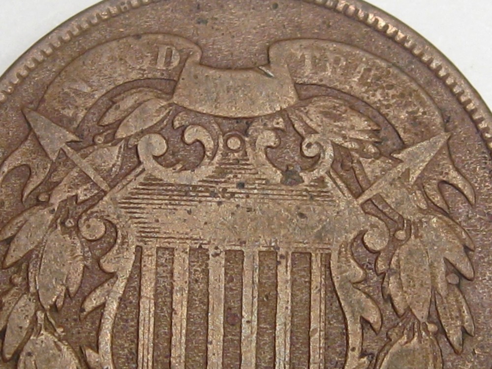 1868 2¢ Two Cent Piece. #24