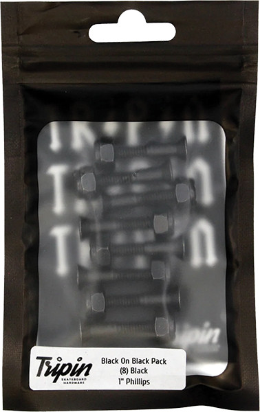 TRIPIN HARDWARE SET PH 1" BLK ON BLK