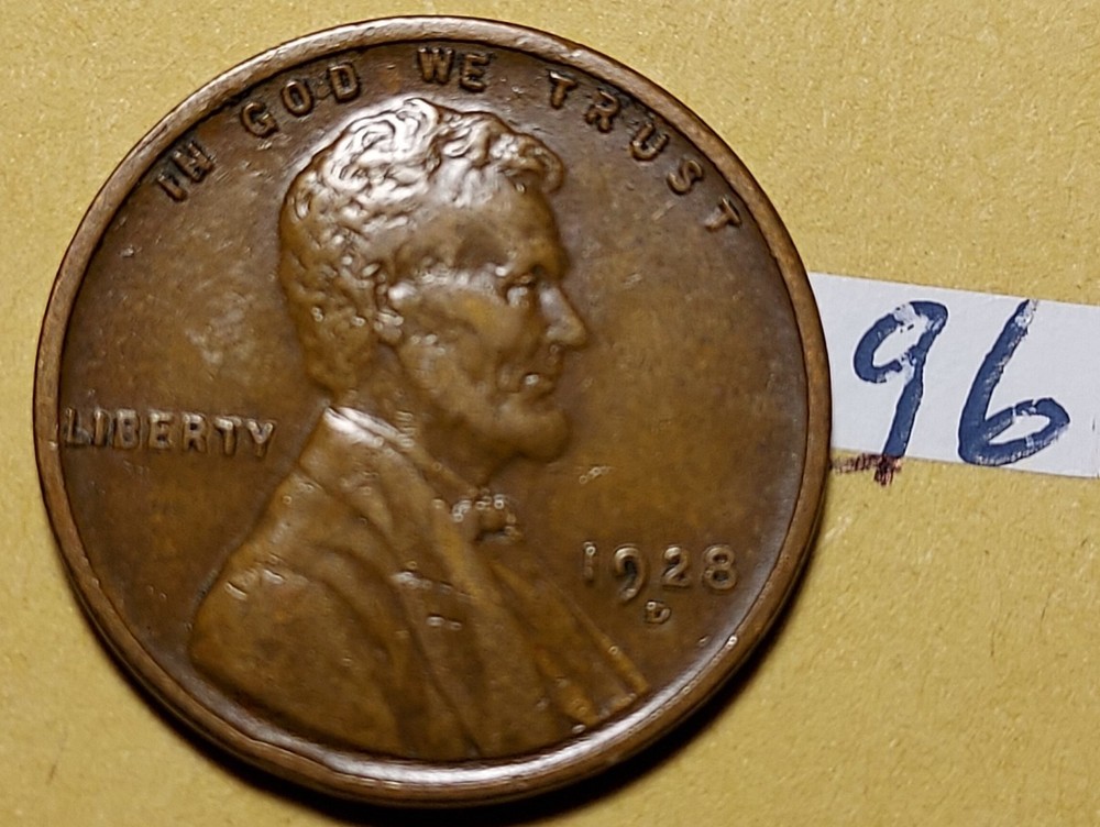 1928-D Lincoln Wheat Cent         #96