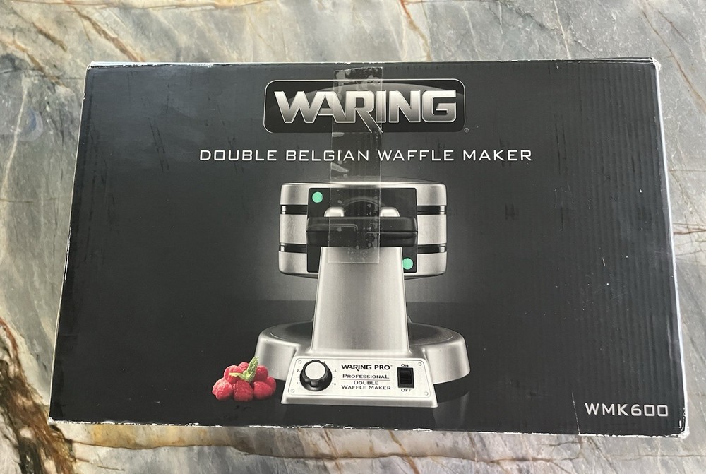 Waring WMK600 Double Belgian Waffle Maker - Silver