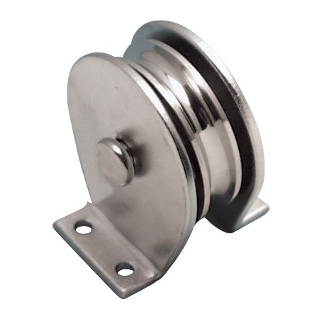 STAINLESS SURFACE MOUNT BLOCK, 2" TYPE "L", 304/316 SS