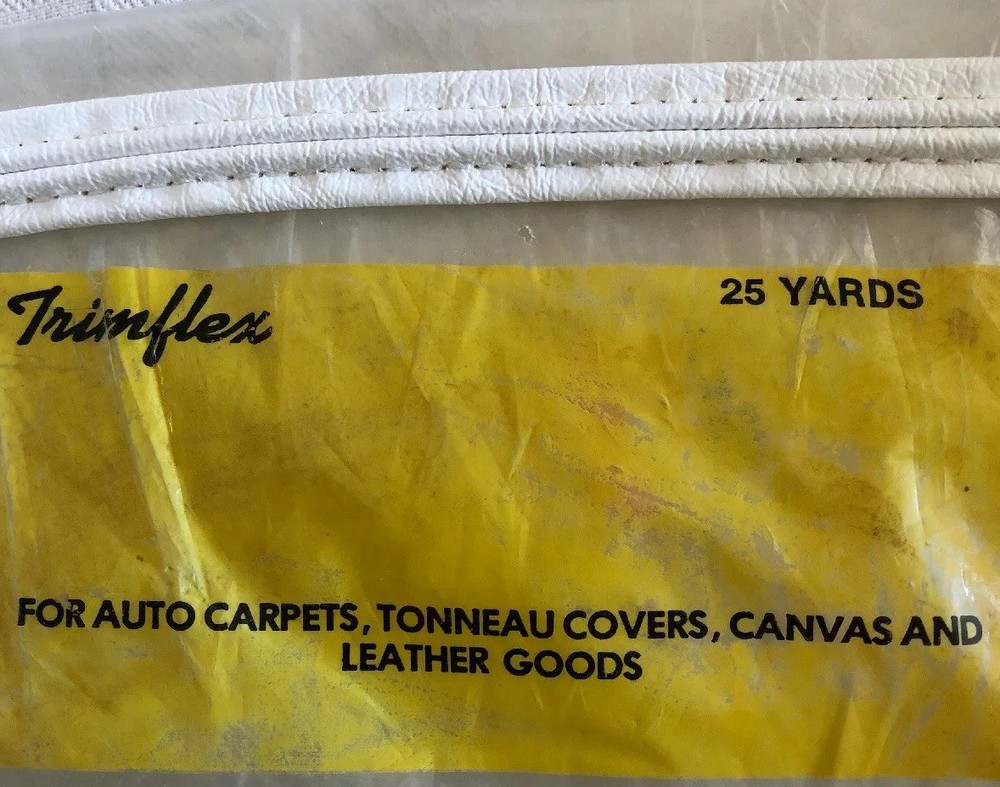 New White embossed Trimflex 25 Yards