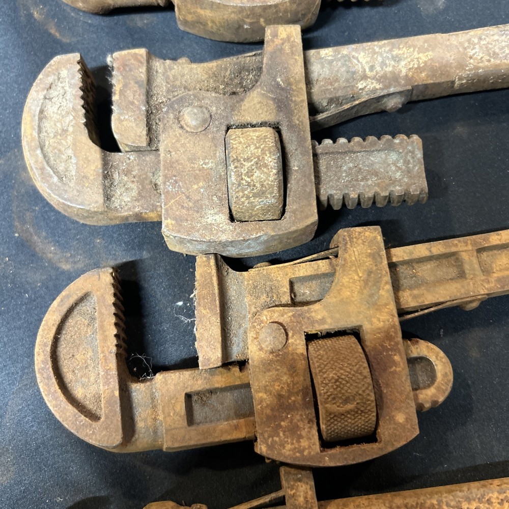 Lot Of 11 Pipe Wrenches