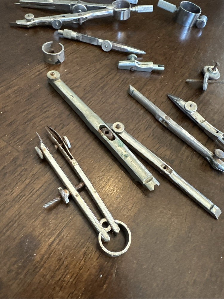 Lot of assorted drafting tools. See images.