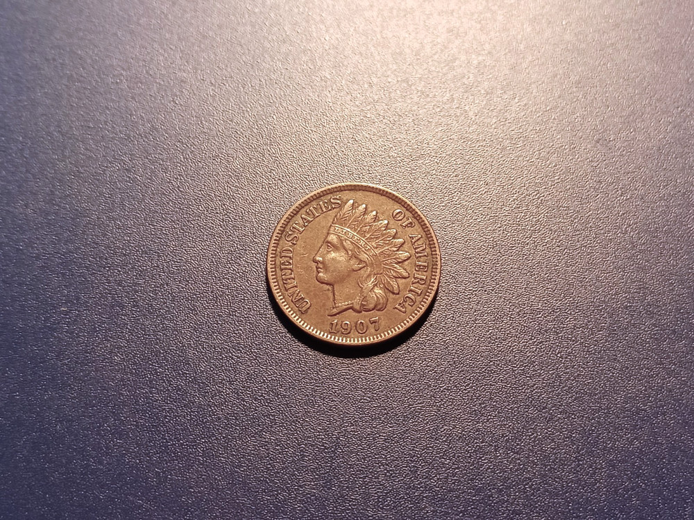 Very Choice AU 1907 Indian Head Cent