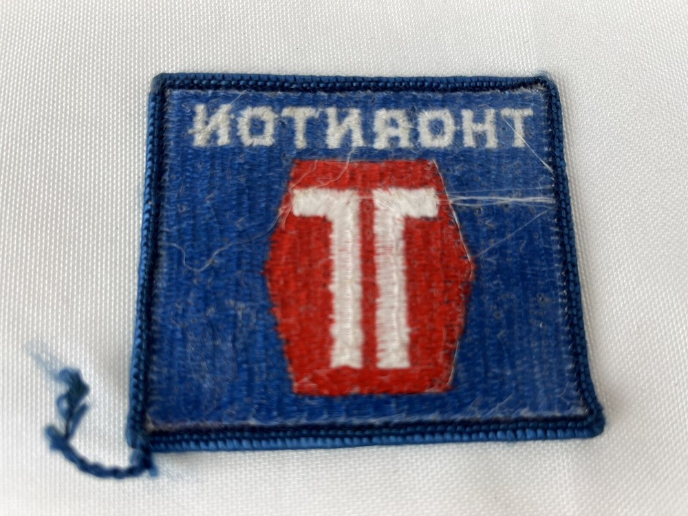 Vintage Thornton Embroidered Sew on Patch