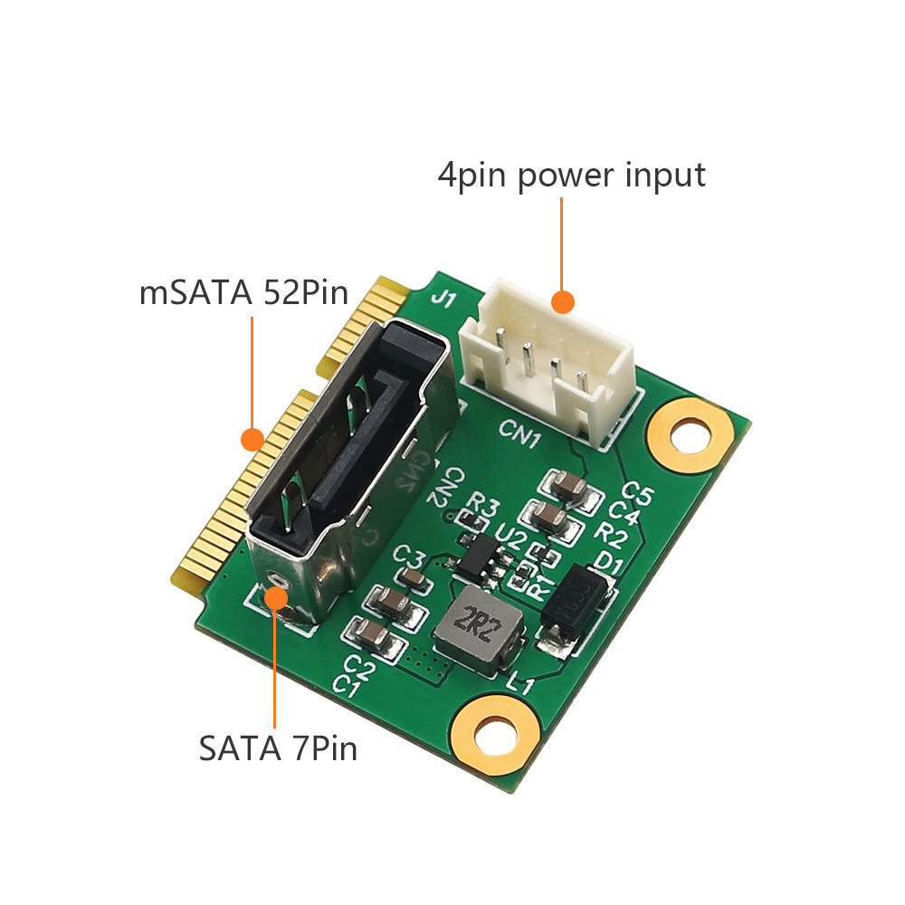 Msata to SATA 2.5inch Adapter cable(With 5V Power)