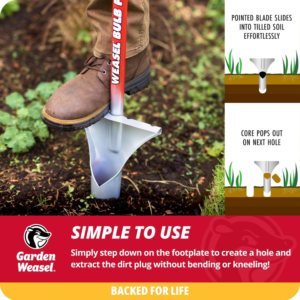 Bulb Planter - Long Handle | Annuals, Ground Cover, Vegetables, Spring and Fall