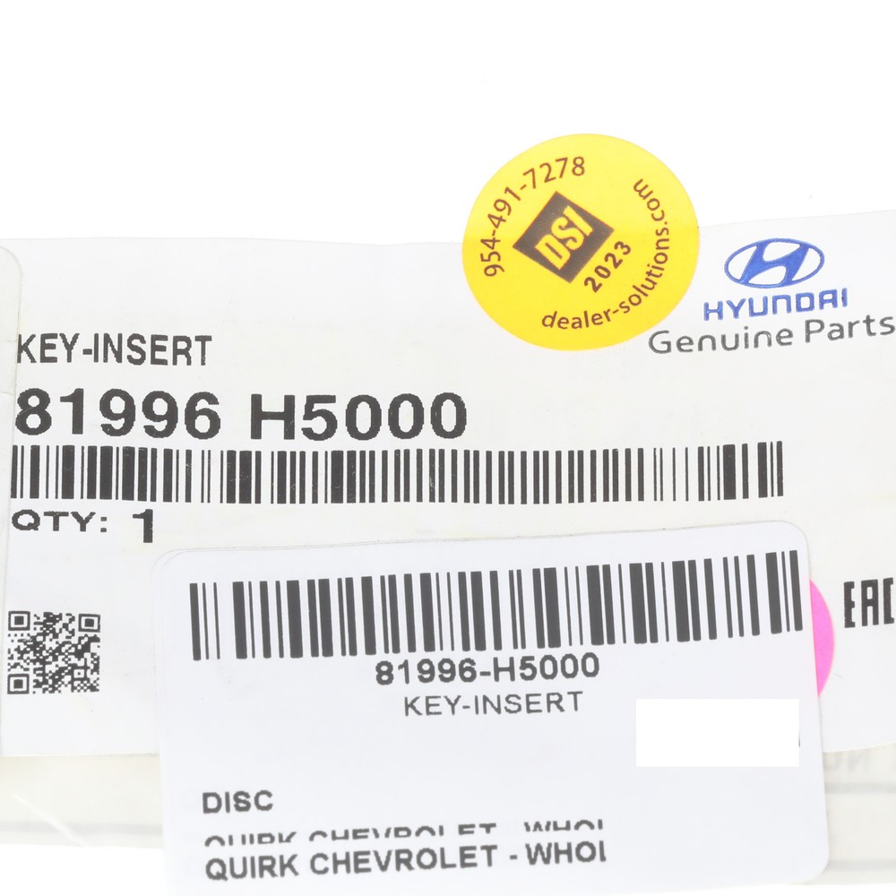 Genuine Hyundai Key Insert 81996-H5000