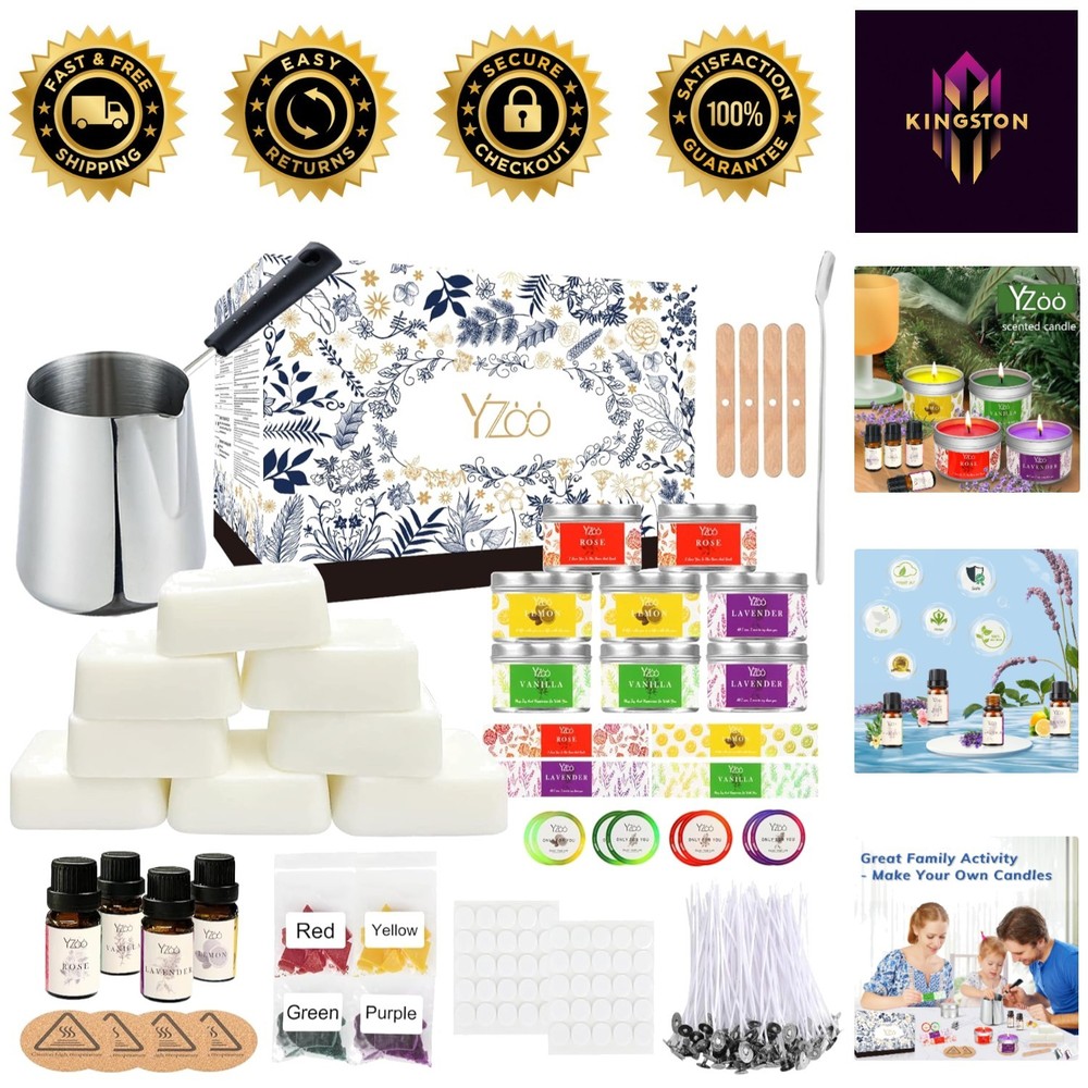 Candle Crafting Kit for Family Fun - Includes Everything for DIY Candle Making