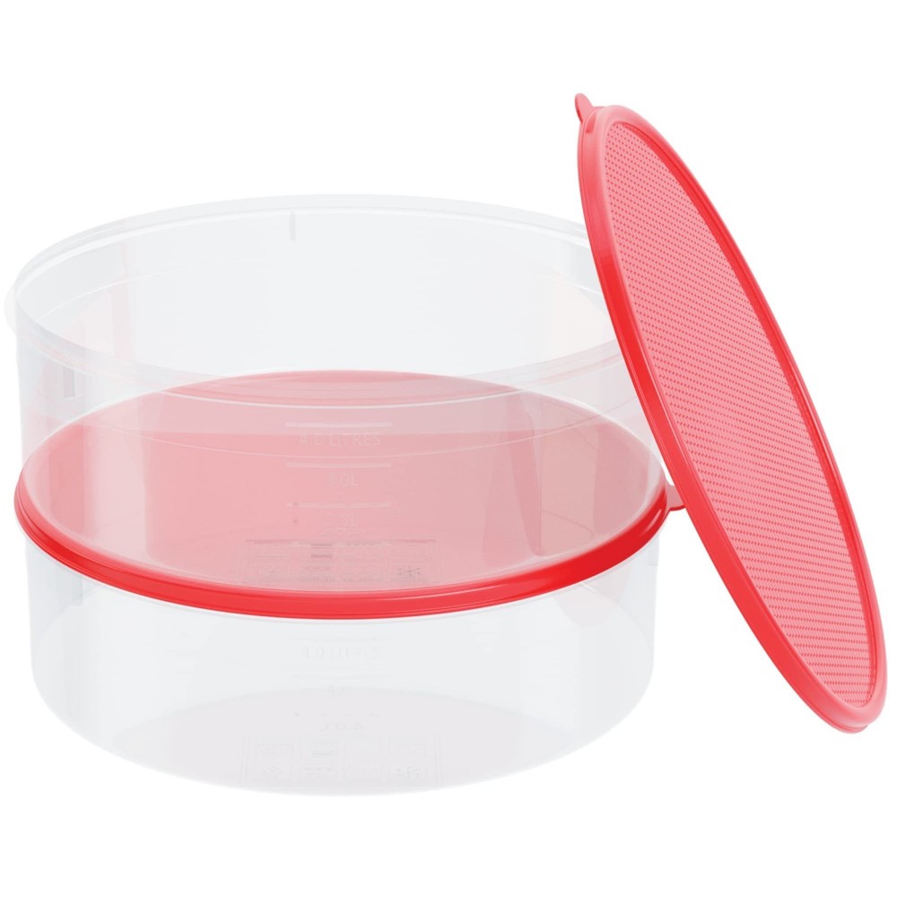 2 Pack Pie Carrier Cake Storage Container with Lid 10.5"Large Round Clear