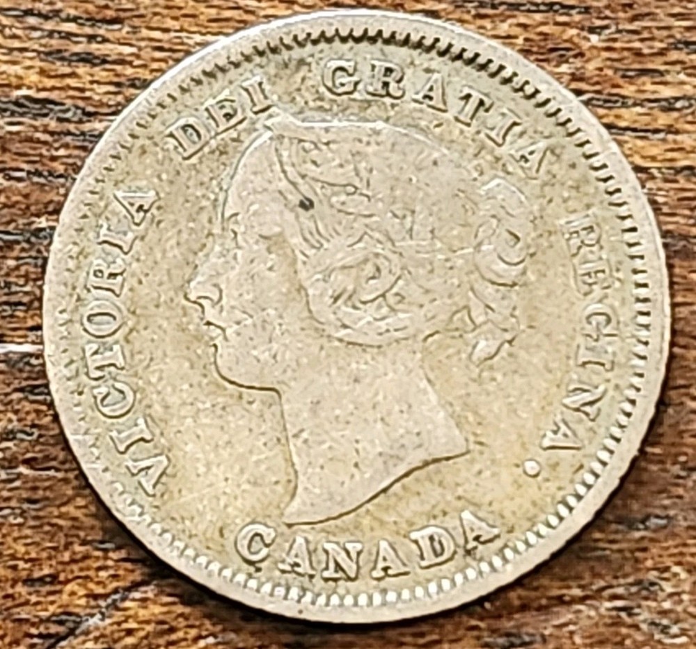 1882 H Canada Silver 5 Cents 1099
