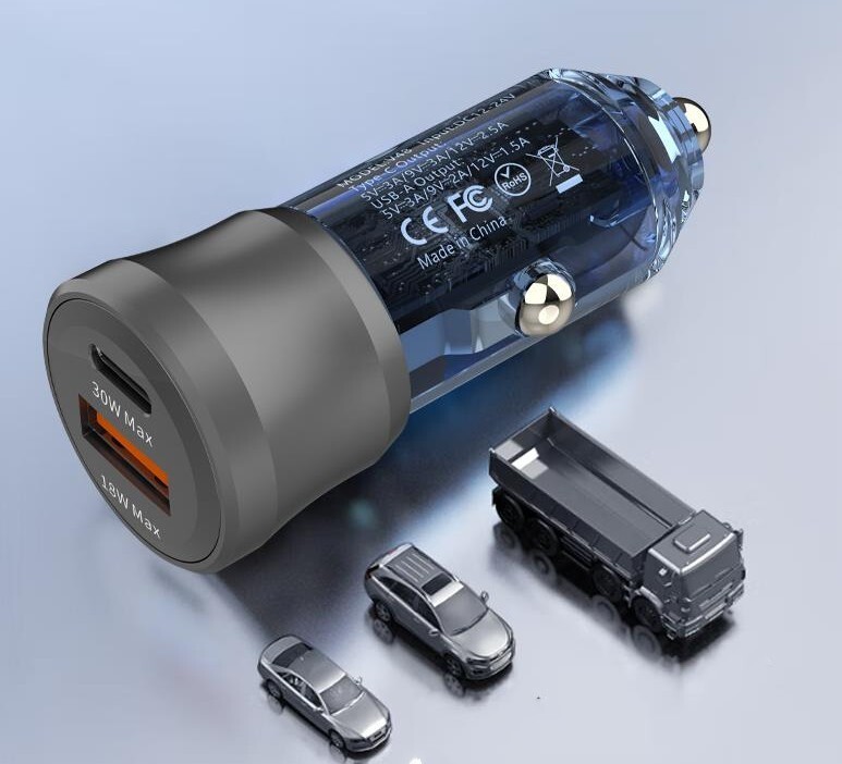 48W QC18W+PD30W Mini Car Charger Cell Phone Fast Charge Adapter Accessories