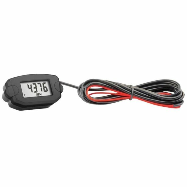 Trail Tech TTO Tach Hour Front Button Digital Gauge Black Gas Engine ATV UTV