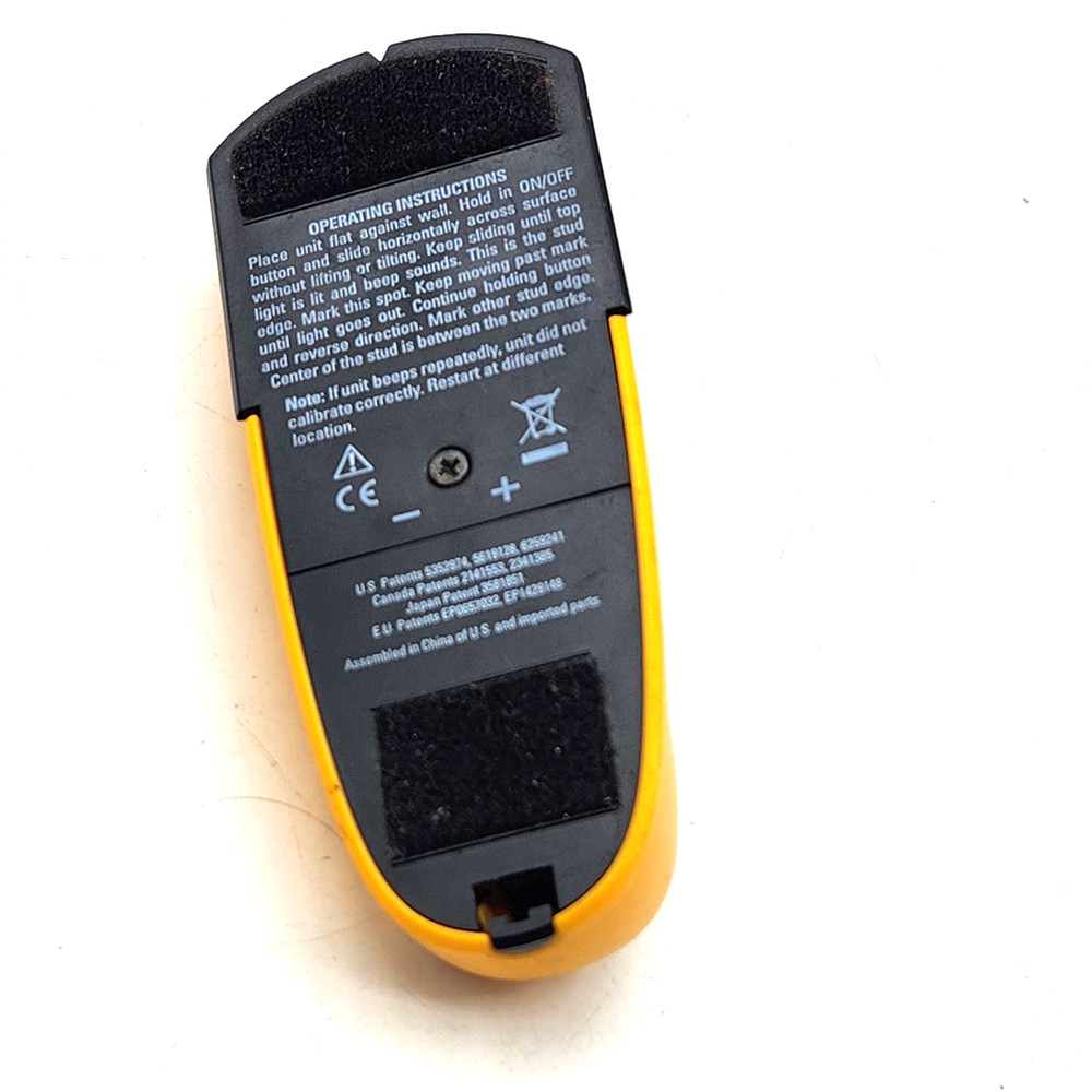 Zircon StudSensor Edge Stud Finder Yellow Black Battery Powered Light Indicators