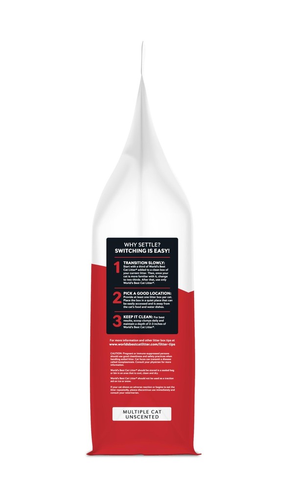 Multiple Cat Unscented, 32-Pounds - Natural Ingredients, Quick Clumping, Flus...
