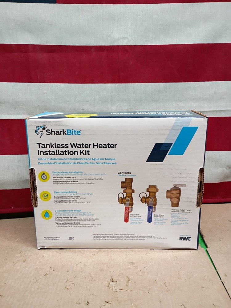 SharkBite 3/4 in. Tankless Water Heater Valves Installation Kit