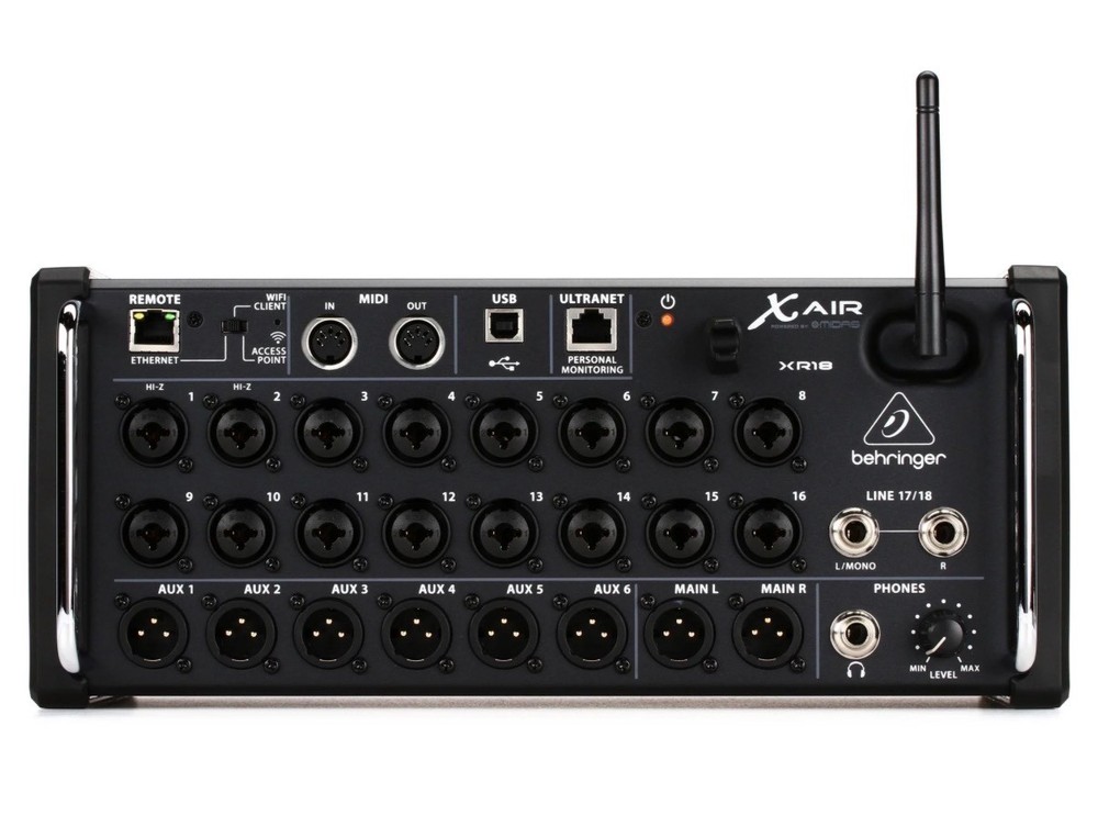 Behringer XR18 Digital Mixer - Black please read description! Ch 12 low output!