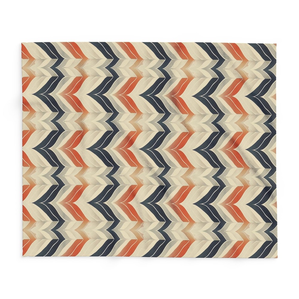 Chevron Pattern, Cozy Arctic Fleece Blanket, Couch Throw, Blanket Gift