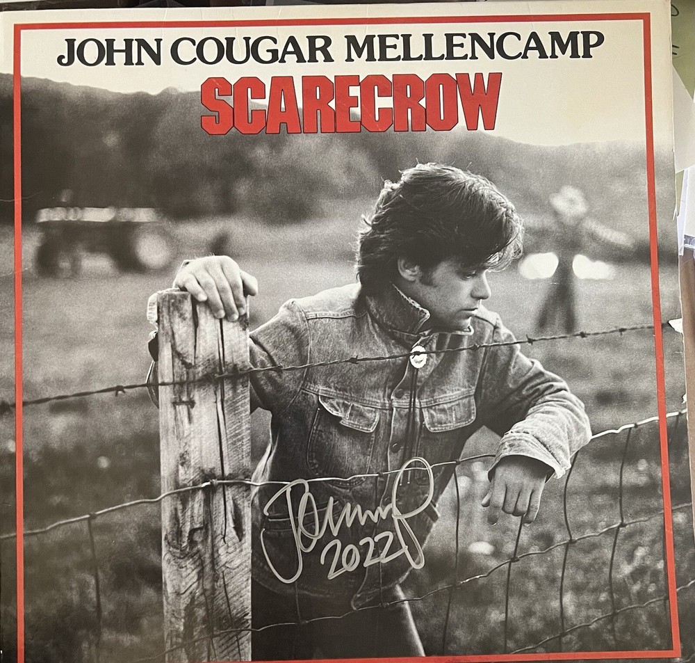 ￼ John Mellencamp Signed Autographed Scarecrow Lp