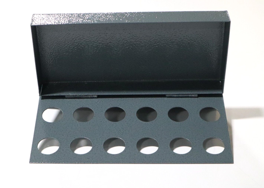 R8 COLLET RACK, HOLDS 12 COLLETS L079