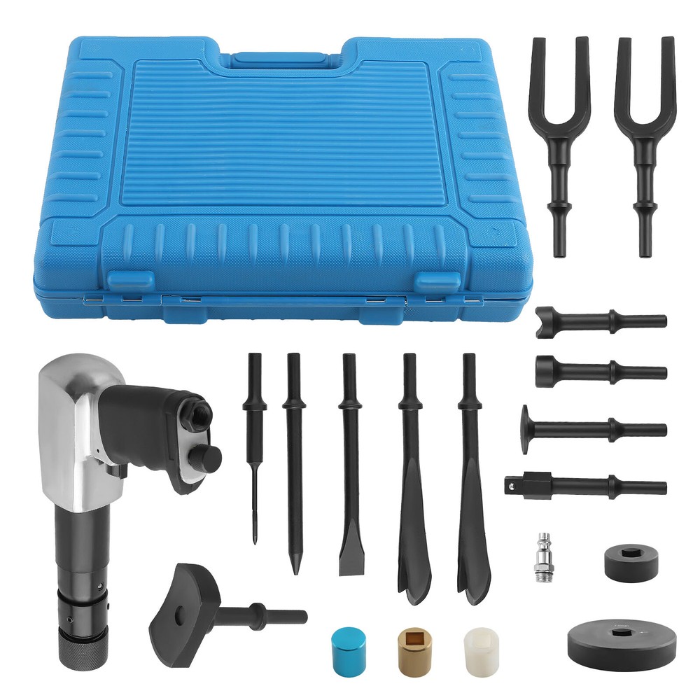 Air Hammer Piece Chisel Set Heavy Duty Multi-functional Hammer 2100 BPM w/ Case