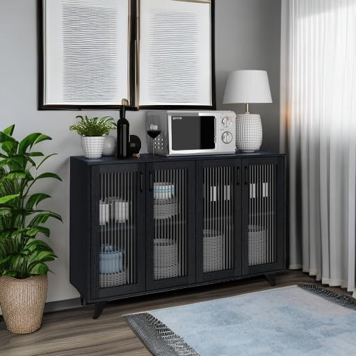 Kitchen Buffet Server Table Accent Sideboard Cupboard Server Buffet Console T...