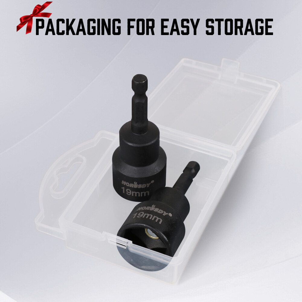 2-Pcs 3/4" Hex Bit Scissor Jack Attachment RV Camper Trailer Cargo Drill Socket