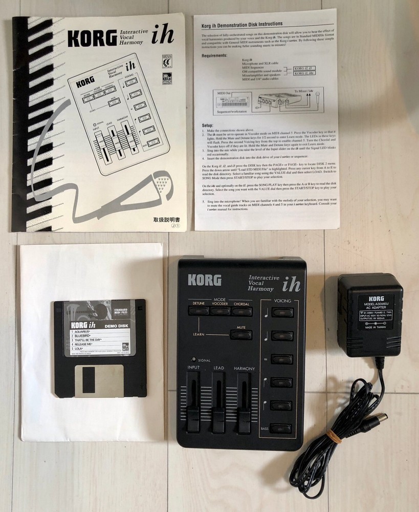 KORG ih Interactive Vocal Harmony Harmonizer Black Excellent FS