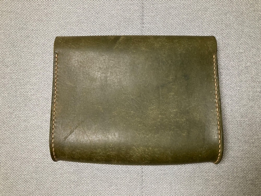 Medium Olive Leather Pouch (BRAND NEW)