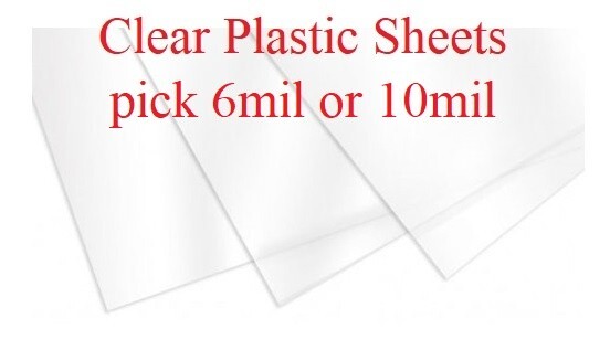 6"x6" Clear Plastic Stencil - Pickles (SCA101)*****