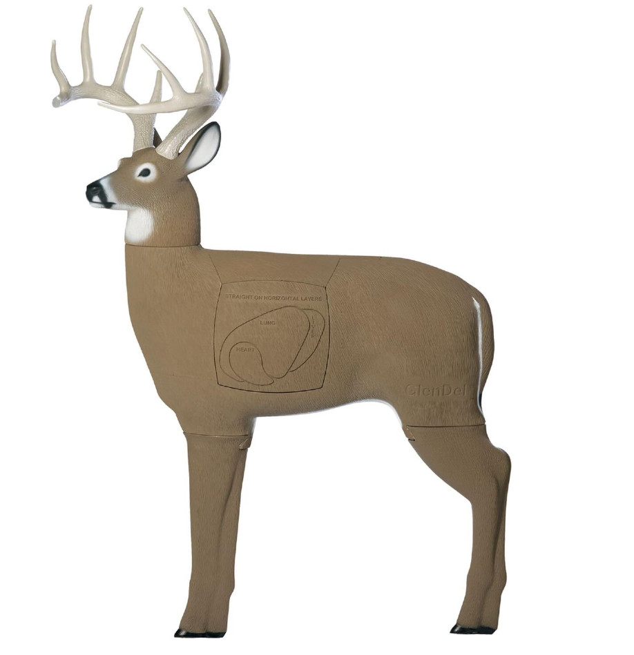Buck 3D Archery Target with Replaceab Insert Core, GlenDel Buck w/4-sided Insert