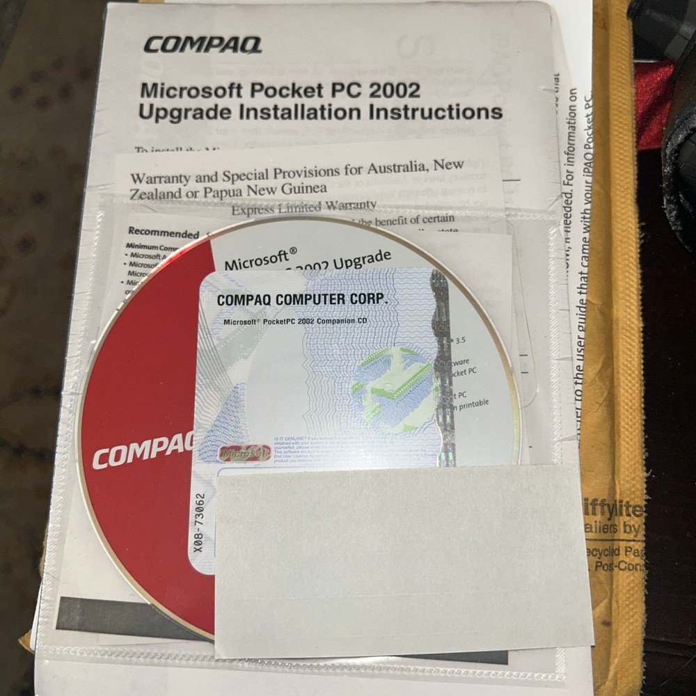 Microsoft Pocket PC 2002 Upgrade Installation Compaq -sealed