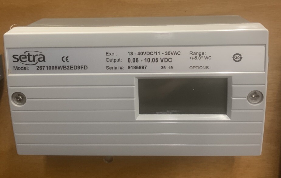 Airflow Measurement Systems Manometer Panel