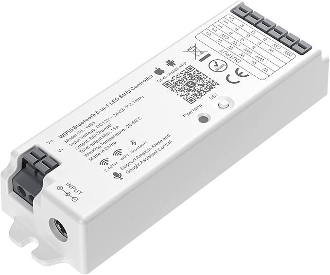 TUYA WiFi & BT 5 In 1 LED Strip Controller Model WB5 Support Alexa & Google