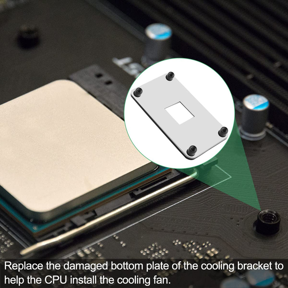 AM4 CPU Heatsink Bracket Backplane, Socket Retention Mounting Bracket Backplane