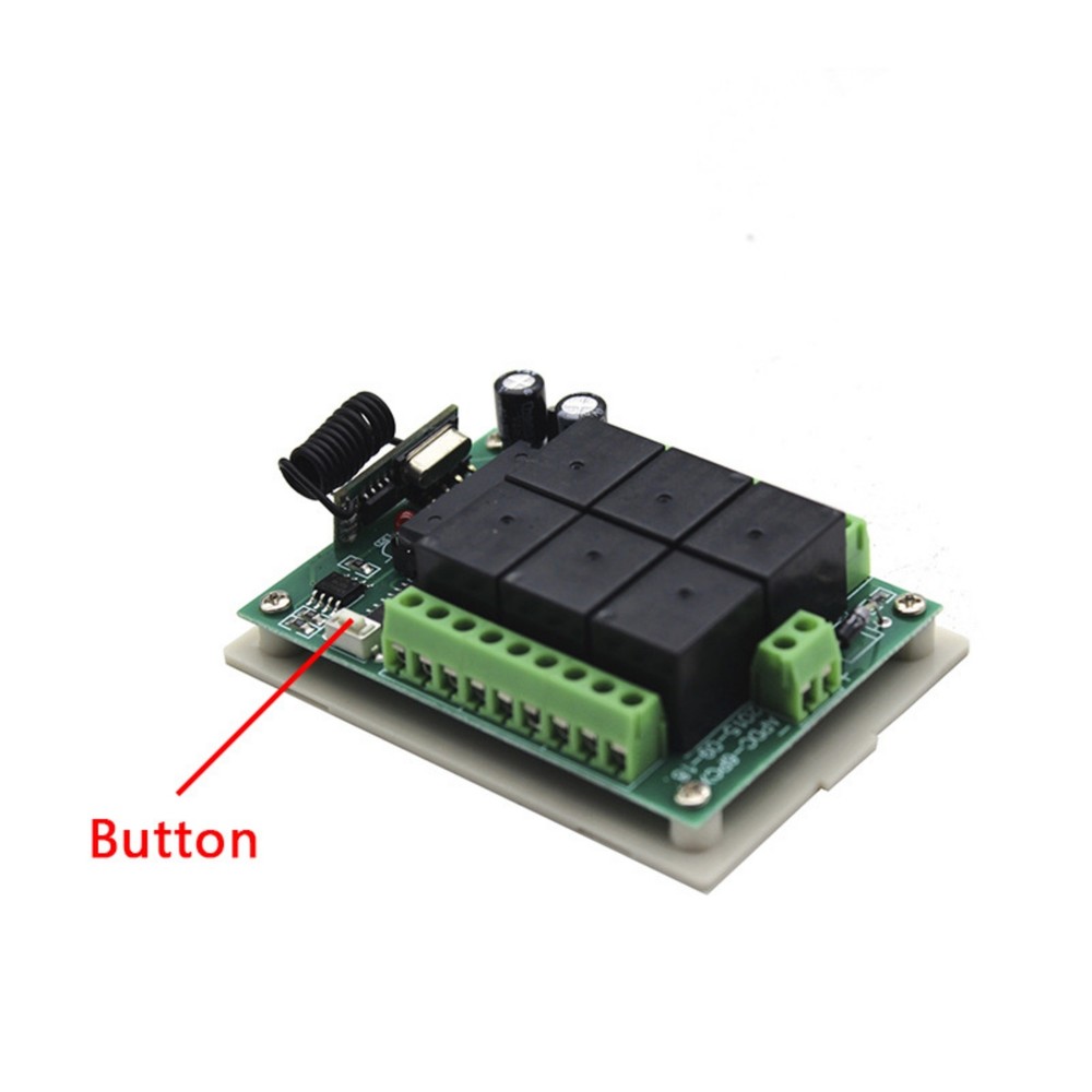 DC12V 6-Channel Relay RF Wireless Remote Control Switch Transmitter Receiver Kit