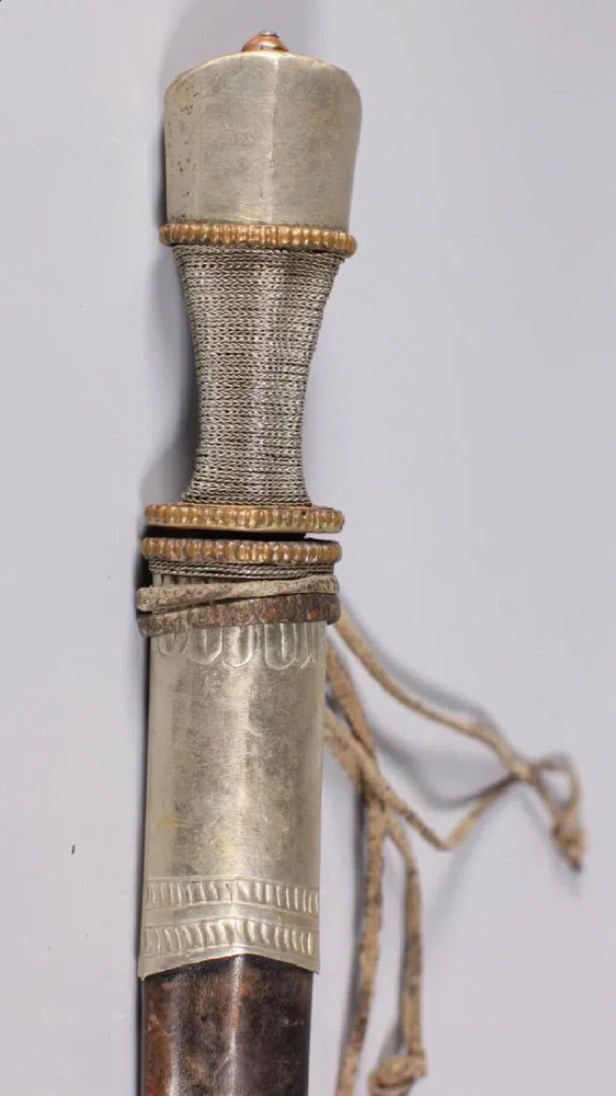 Antique Tibetan silver knife