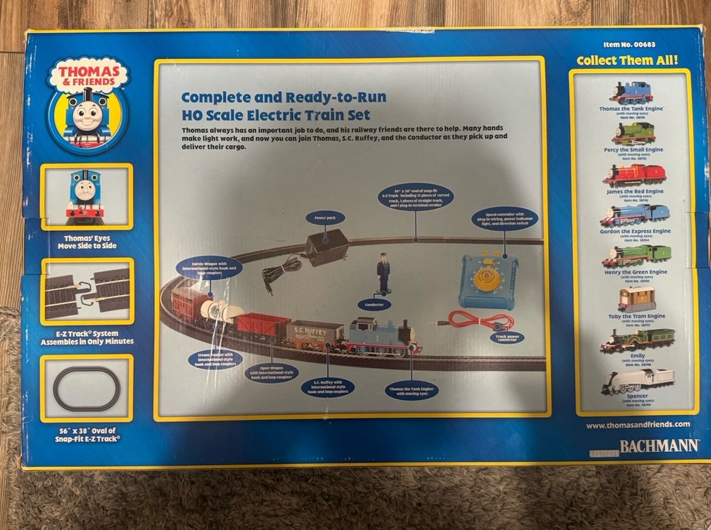 Deluxe Thomas' Fun With Freight Set HO Scale Electric Train No. Has everything