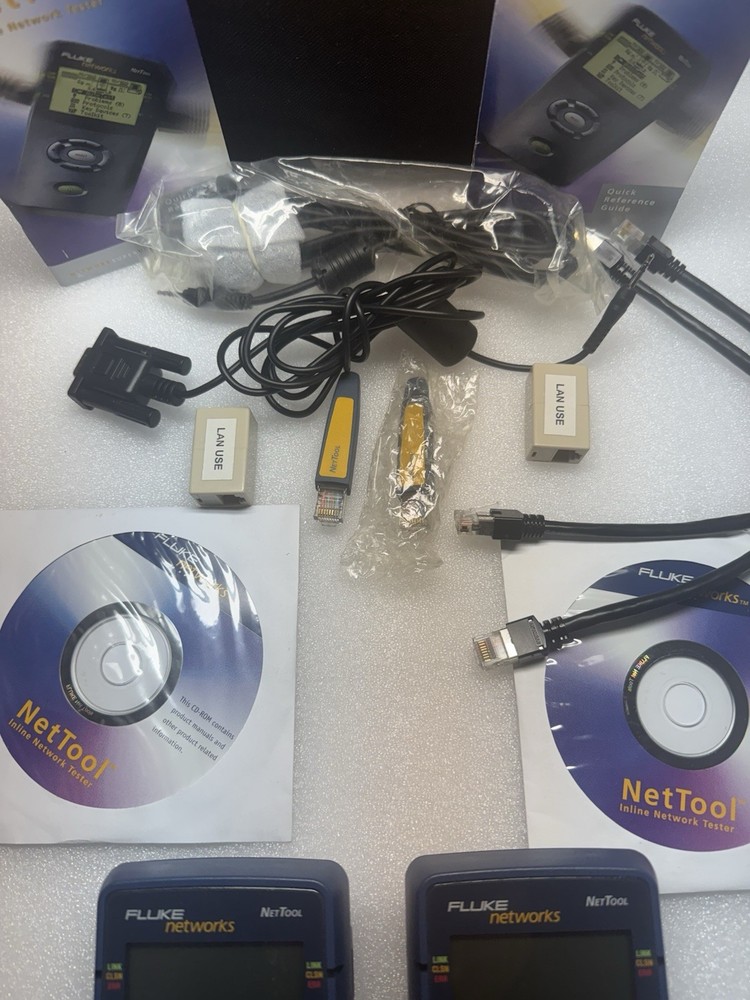 Fluke Networks NetTool 10/100 Inline Network Tester-UNTESTED, two units.