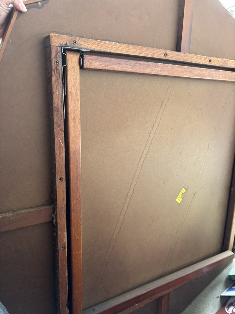 Vintage Wood Poker Table