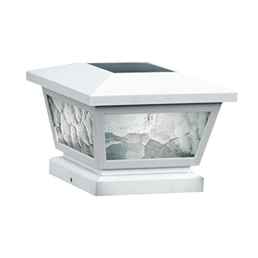 Fairmont Solar Post Cap, FS100W, White - High Performance, Energy Efficient,