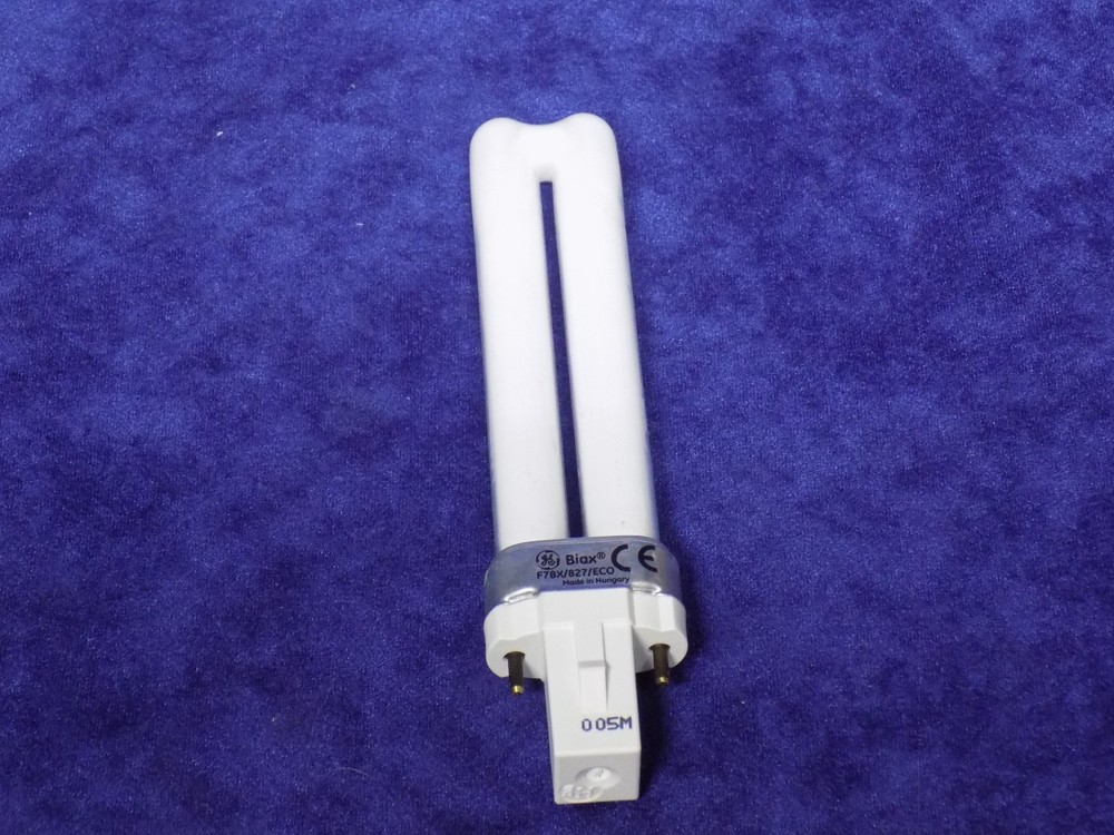 5 GENERAL ELECTRIC F7BX/827/ECO BIAX S ECO COMPACT FLUORESCENT LAMP 7W 2-PIN