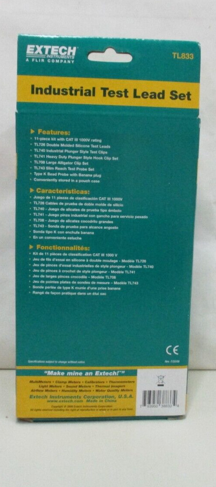 Extech Instruments TL833 Industrial Lead Set