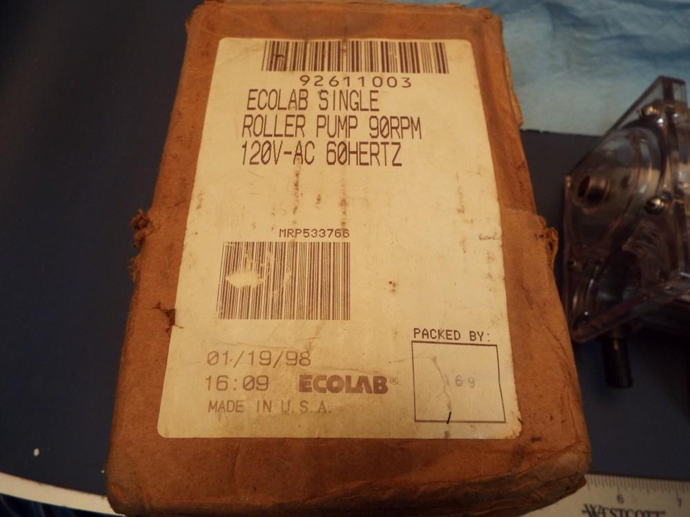 ECOLAB Peristaltic Pump Single Roller 100V