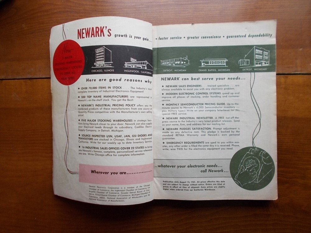 NEWARK ELECTRONICS CATALOG 72 SC 496 pages, 9.5" x 7" FABULOUS REFERENCE Guide*