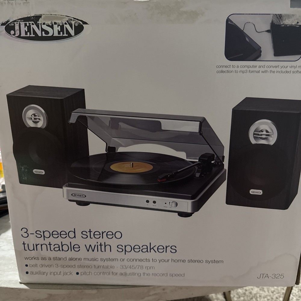 JENSEN JTA-325  RECORD/VINYL TURNTABLE